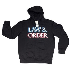 Law & Order Black Hoodie Size Medium NWT From NBC Studios